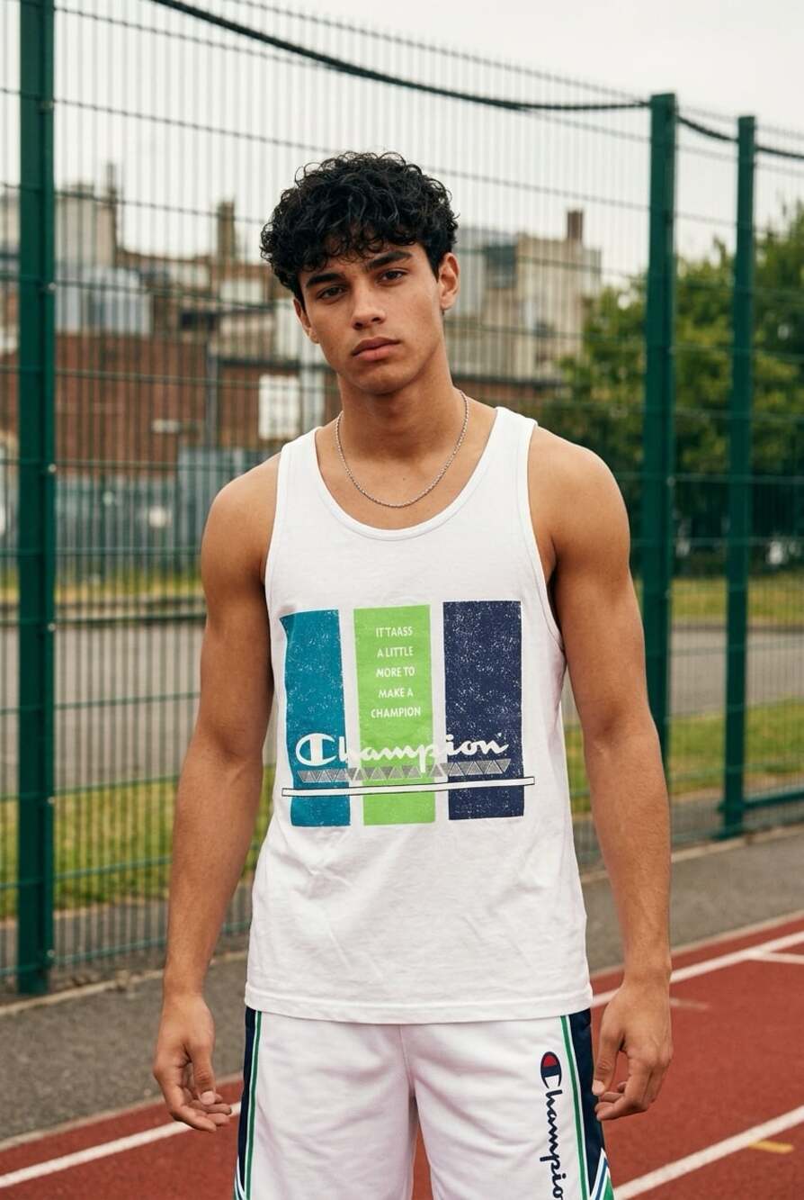 Champion Graphic Tank Top White Size XL